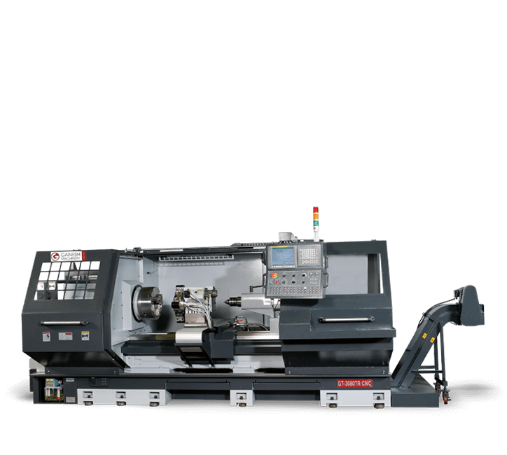 CNC Lathe machine with open middle area